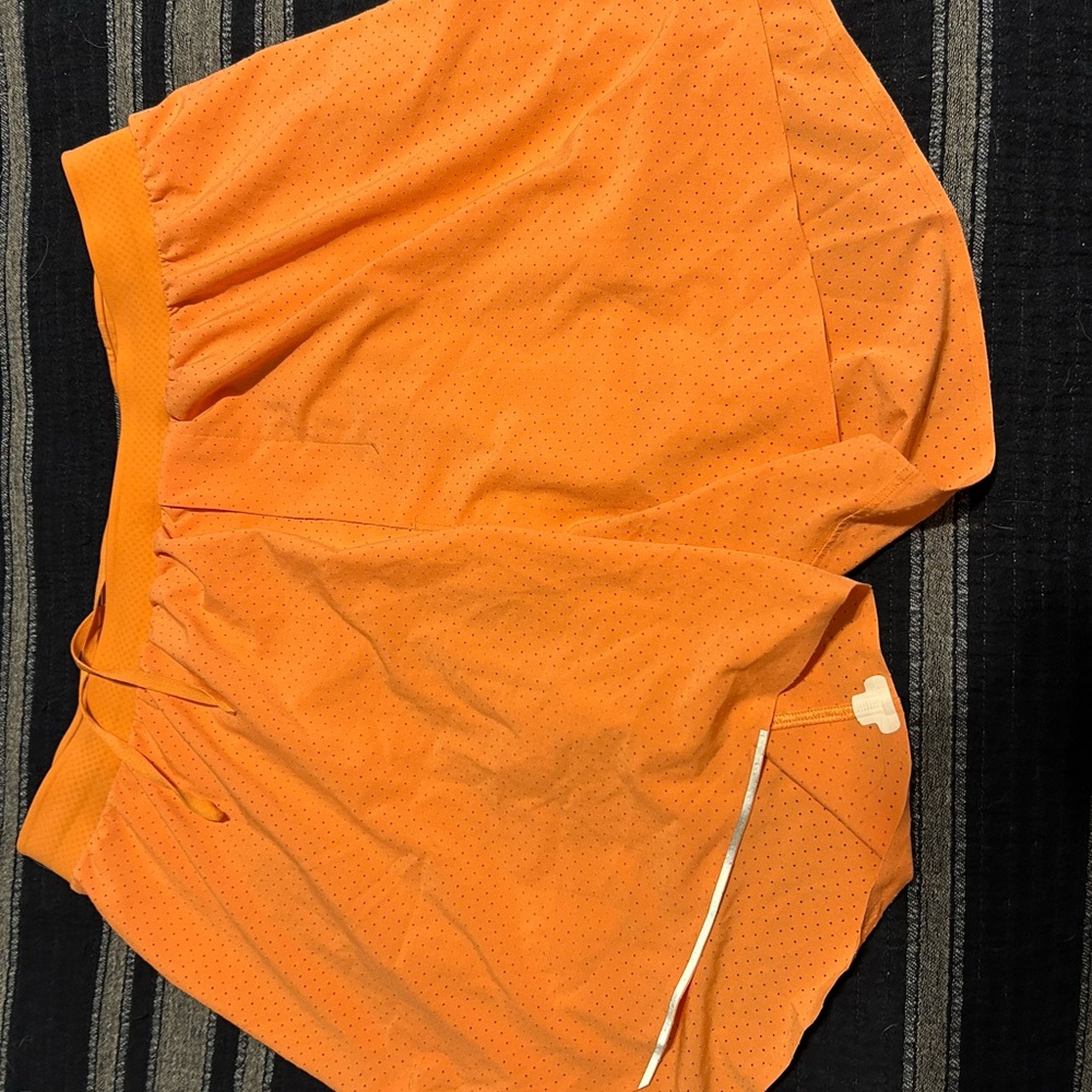 lululemon athletica Orange Athletic Shorts